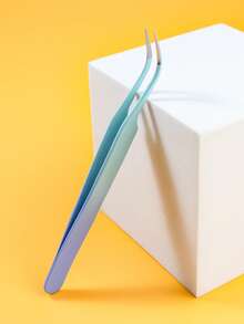 Nail Art Curved Tweezers, 1pc Stainless Nail Rhinestone Jewelry, Scrapbooking Tools - Multicolor - View 3