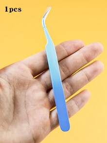 Nail Art Curved Tweezers, 1pc Stainless Nail Rhinestone Jewelry, Scrapbooking Tools - Multicolor - View 5