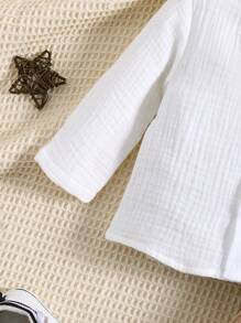 Baby Jungen Shirt mit Knopf vorne, & Hose