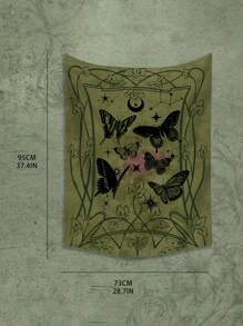 ROMWE Fairycore Tấm thảm - màu xanh lá - Xem 4
