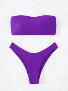 SHEIN Swim Bandeau Bikini mit