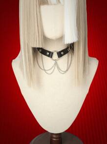 ROMWE Goth 1pc Funky Chain Decor Choker For Women For Daily Decoration