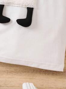 SHEIN Meninas Da Criança Gráfico De Desenho Animado Camiseta
