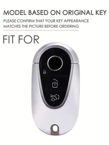 1入組適用於梅賽德斯PU汽車鑰匙包 - 黑色 - 查看 6