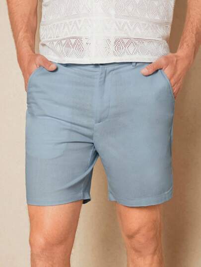 Manfinity NXTstreet 男士斜口袋素色短褲