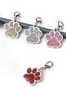 1pc Paw Design Pet Pendant For Dog And Cat For Decoration - Blue - View 2