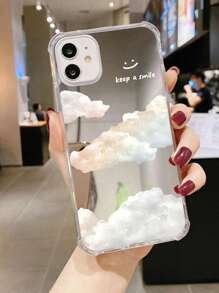 雲朵圖案鏡面手機殼 - 彩色 - 查看 2