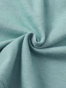 INAWLY Cactus Print Tee - Mint Green - View 5