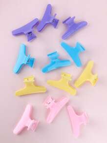 Hair Clips,12Pcs Salon Butterfly Hair Clip Hair Clips For Styling Hair Diy Styling Tools - Multicolor - View 2