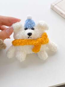 圍巾小熊毛絨耳機套 - 彩色 - 查看 3