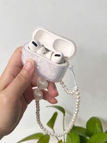 Shell Textured Case Compatible With AirPods - White - View 1
