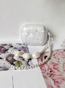 Shell Textured Case Compatible With AirPods - White - View 4