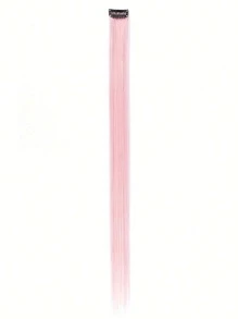 22 Inch Wig Baby Pink Wig Piece Long Straight Hair Extension Clip In Hairpiece High Temperature - Baby Pink - View 1