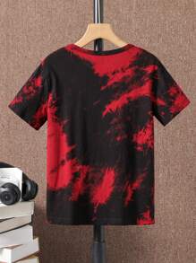 SHEIN Boys Tie Dye Letter Graphic Tee - Multicolor - View 2