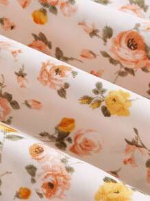 SHEIN MOD Ditsy Floral Print Ruched Bust Cami Dress - Multicolor - View 3