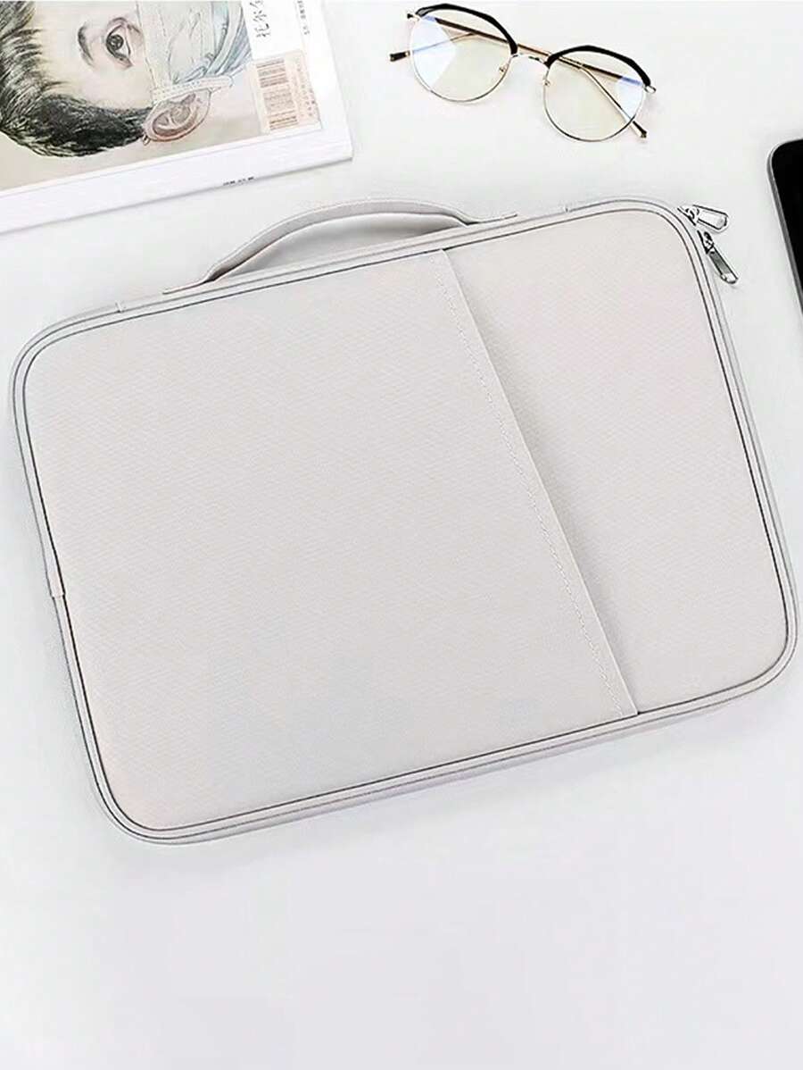 1 túi đựng máy tính bảng nhẹ, di động, tương thích với iPad, máy tính bảng, phụ kiện điện thoại di động, túi đựng máy tính xách tay, cặp đựng máy tính xách tay - trắng - Xem 1