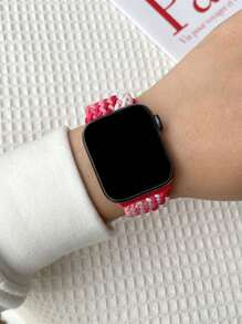 1pc Unisex Nylon Watch Band, Compatible With Apple Watch 42mm, 38mm, 40mm, 41mm, 44mm, 45mm, 46mm, 49mm, Fashionable Smartwatch Replacement Strap For Series Ultra2, Ultra SE2, SE 11, 10, 9, 8, 7, 6, 5, 4, 3, 2, 1, Suitable As Student Back-To-School Gift - Multicolor - View 4