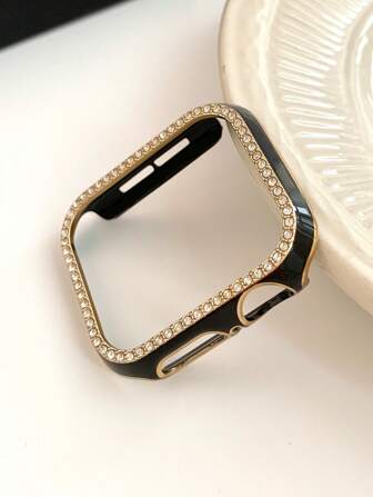 Rhinestone Decor Case Compatible With Apple Watch
