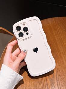 Coque De Téléphone Portable Avec Motif Cœur - Blanc - Voir 3