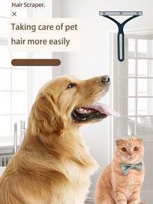 1入組素色寵物毛刷適用於貓和小狗 - 粉色 - 查看 3