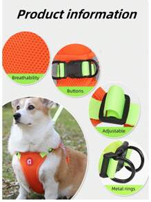 1 pieza con patrón de cheurón Arnés para mascotas con Correa para gatos & perros