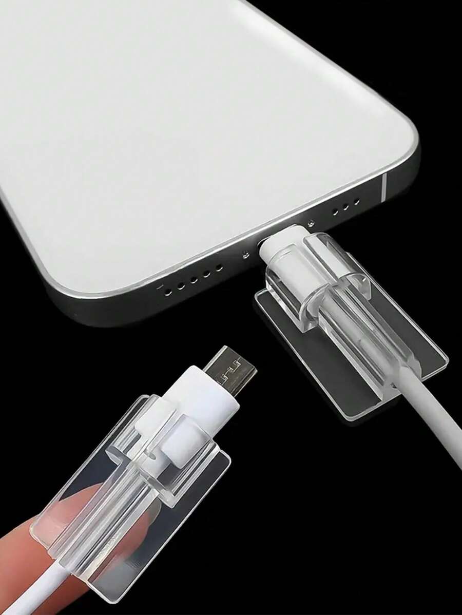 4入組透明防破損數據線保護頭套裝