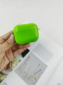 素色耳機殼適用於Airpods - 綠色 - 查看 2