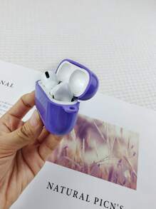 Vỏ trơn tương thích với AirPods - Màu tím - Xem 5