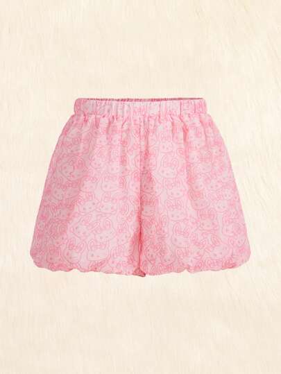 Kawaii Short Imprimé Dessin Animé