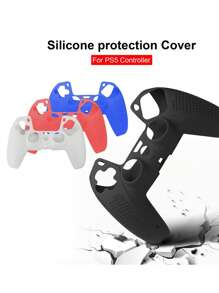 Silicone mềm Lớp bảo vệ Với Mồ hôi & Bụi bặm Sức chống cự , Không trượt Nắm chặt , Tương thích với PS5 Không dây Bộ điều khiển - màu đen - Xem 6