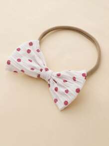 Bodysuits Em bé viền lá sen Chấm bi - Hồng - Xem 8