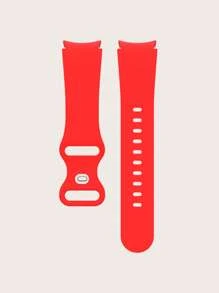 1 Dây đeo đồng hồ silicon khóa bướm màu đỏ Tương thích với đồng hồ Samsung Galaxy 6/5/4/40mm/44mm/đồng hồ thiên hà 4 Đồng hồ cổ điển 42mm/46mm/galaxy 6 Cổ điển 43mm/47mm - Đỏ - Xem 5