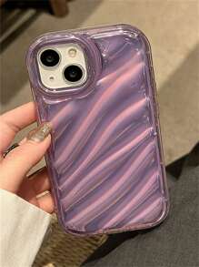 Vỏ điện thoại dập nổi gợn nước bằng giấy laser - Màu tím - Xem 2