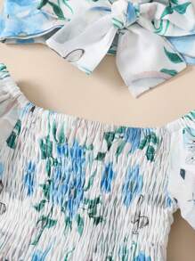Bodysuits Em bé Dải chun Hoa - Nhiều màu - Xem 4