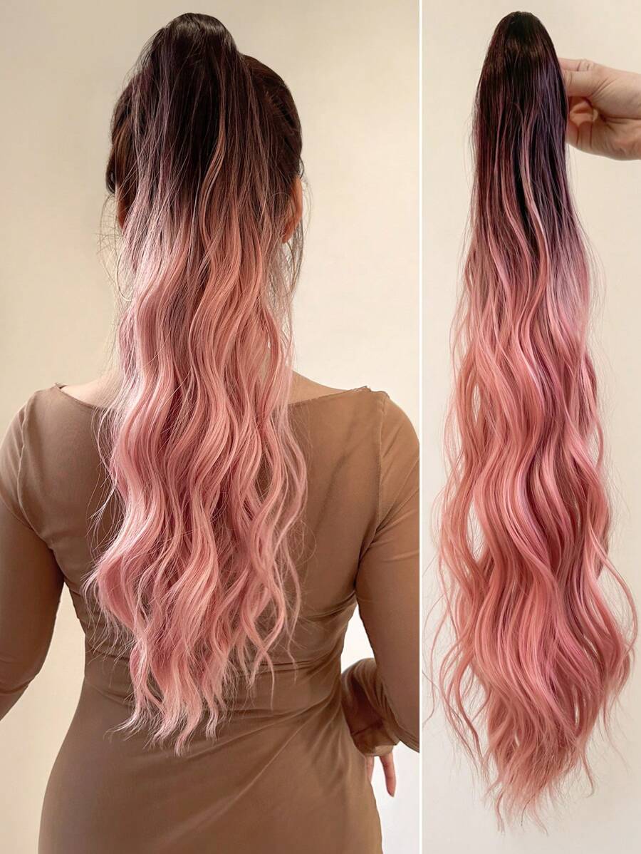 Claw Clip Long Curly Ponytail Synthetic Hair Extension