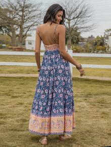 Đầm Viên lá sen Hoa Boho - Nhiều màu - Xem 2