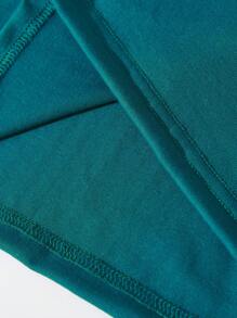 王冠和字母圖案T恤 - 水鴨藍 - 查看 4