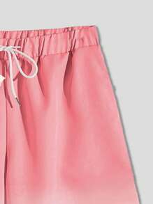 ROMWE MEN Guys Ombre Shirt & Shorts Without Tee - Multicolor - View 4