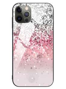 GLANDOTU Glitter Gradient Colour Glass Back TPU Silicone Hard Shockproof Phone Case Compatible With Samsung Galaxy  Phone And Other Models
