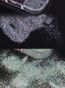 闪亮反光指甲亮粉，1 盒指甲颜料派对夜总会用于指甲装饰美甲用品 DIY 指甲饰品指甲宝石 - 彩色 - 查看 7