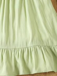 Young Girls' Summer Princess Style Fairy Dress With Mid-calf Length For Children - Mint Green - View 3