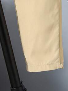 小男童標語圖案襯衫和褲子和背心上衣