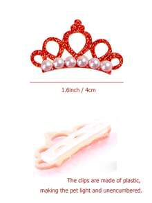1pc Crown Design Pet Hair Tie - Multicolor - View 3