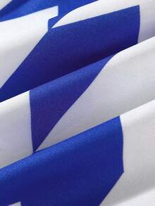 ROMWE MEN Street Life Guys Car & Letter Graphic Drawstring Waist Shorts - White - View 5