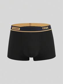 男士5入組字母圖案平角內褲 - 彩色 - 查看 4