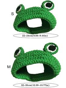 Frog Design Pet Headwear - Green - View 2