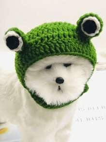 Frog Design Pet Headwear - Green - View 4