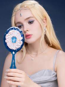 Flower Knows Moonlight Mermaid Hand Mirror Blue Makeup Mirror Cosmetic Mirror Vanity Mirror - Blue - View 5