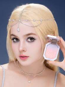 Flower Knows Moonlight Nàng Tiên Cá Trang Sức Má Hồng 02 Moonlight Dawn Blush Powder Trang Điểm Mặt Má Má Hồng Đường Viền - 02 Moonlight Dawn - Xem 3