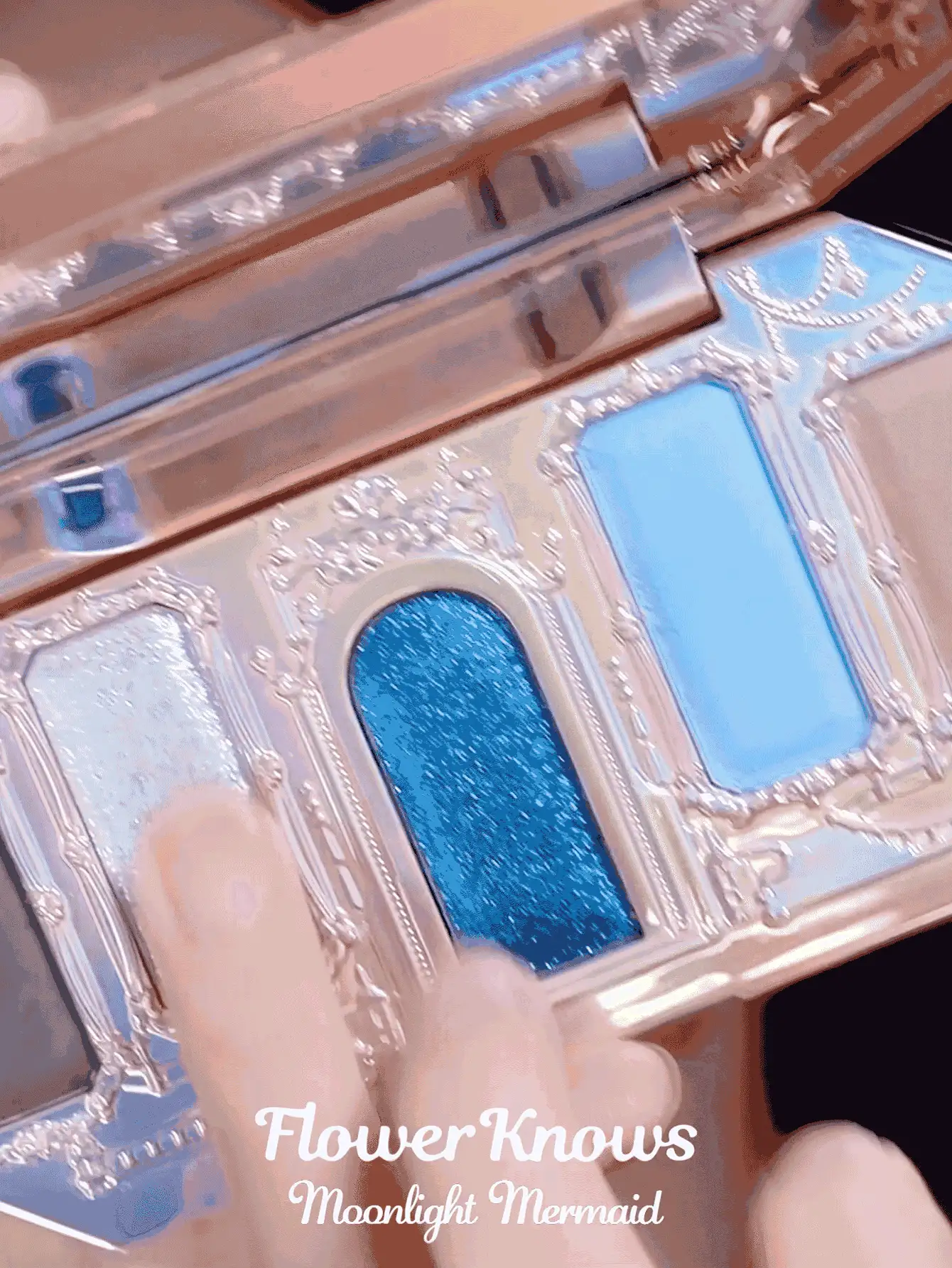 Flower Knows 眼影盤,月光美人魚圖案五色首飾類眼影盤05月光土地眼妝託盤 - 05 月光國 - 查看 2